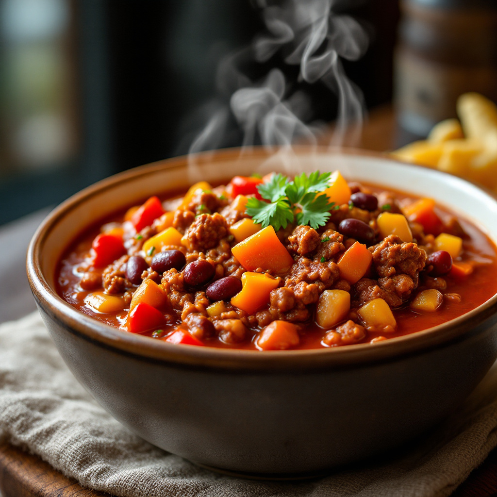 Чили кон карне с говядиной и фасолью Chili con Carne with Ground Beef and Kidney Beans