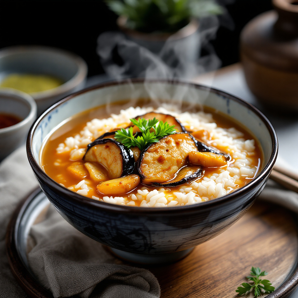 Рисовый суп с баклажаном Miso Rice Soup with Eggplant