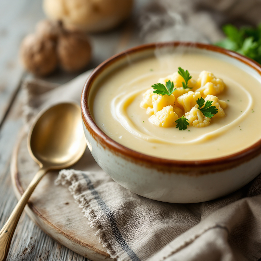 Creamy cauliflower soup