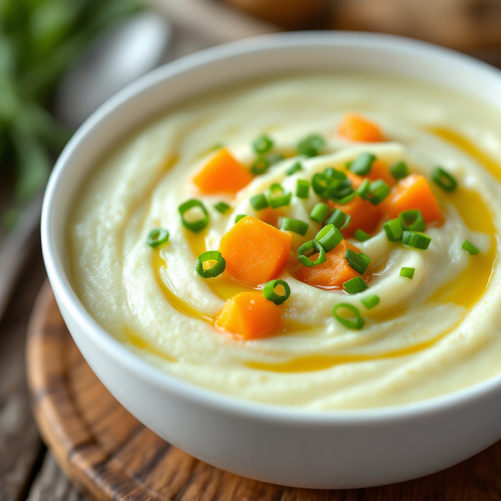 Яблочный крем-суп Cold leek and potato puree soup