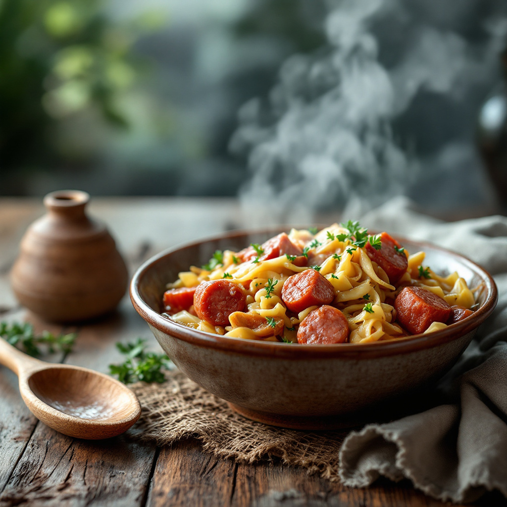 Polish Bigos - Hunter's Stew with Sauerkraut and Prunes