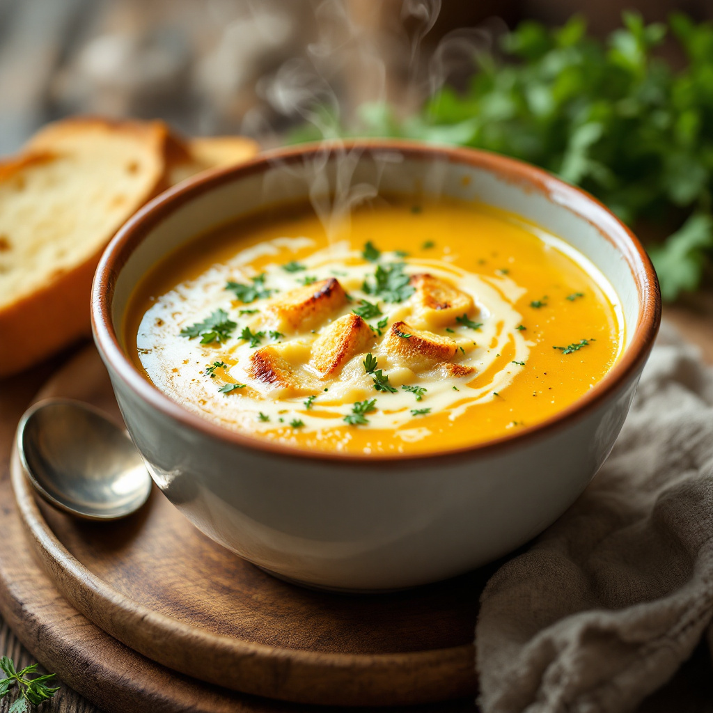 Сырный суп Фонтина Fontina Cheese Soup