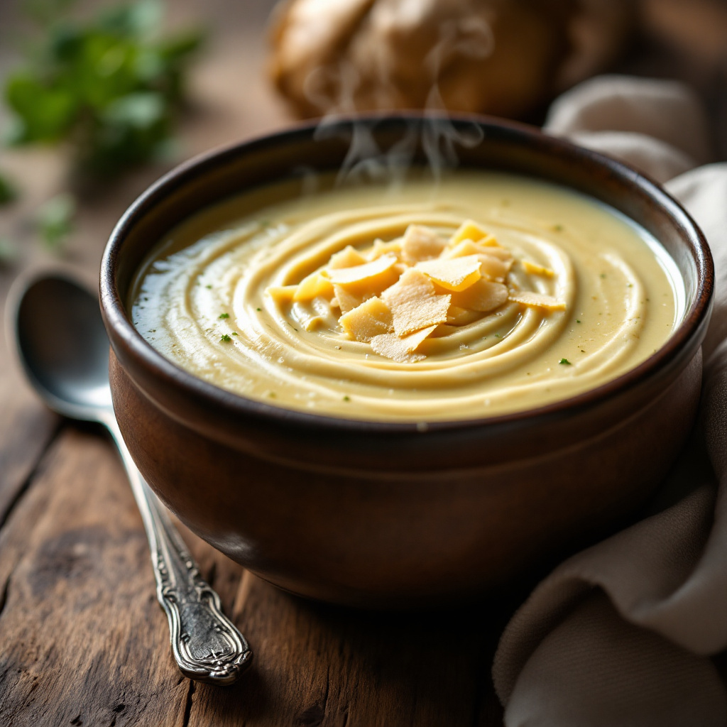 Artichoke Cream Soup with Parmesan