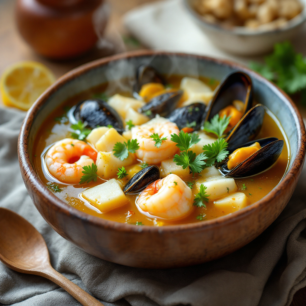 Sailor's Seafood Soup with Saffron